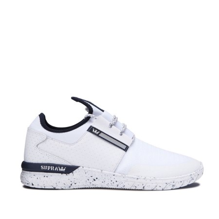 Supra Flow Run Hvite Joggesko Herre [NO-9-Z498]